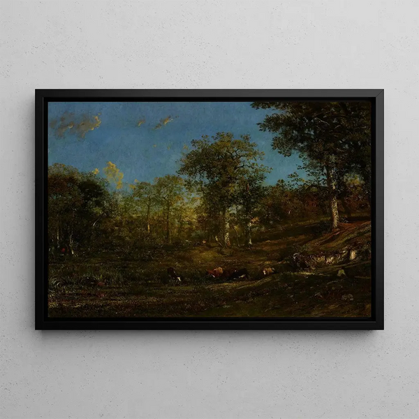Jules Dupré — kehystetty taideteos seinällä