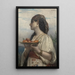 Esclave avec un bol de fruits - Jules Joseph Lefebvre — kehystetty taideteos seinällä