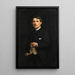 Portrait d'un gentleman - Jules Marie Sevestre — kehystetty taideteos seinällä