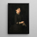 Portrait d'une dame - Jules Marie Sevestre — kehystetty taideteos seinällä