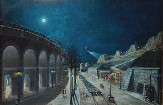 Jules Mary - Le Viaduc du pointduJour et le Bastion 35 en mars 1870.webp