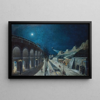 Jules Mary - Le Viaduc du pointduJour et le Bastion 35 en mars 1870.webp