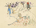 Nainen koiransa kanssa ja alastomana - Jules Pascin — näkymä teoksesta