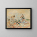 Naiset salongissa - Jules Pascin — kehystetty taideteos seinällä