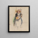 Fille à la mandoline - Jules Pascin — kehystetty taideteos seinällä