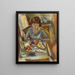 Hermine David devant la table - Jules Pascin — kehystetty taideteos seinällä
