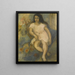 Nuori nainen istuu - Jules Pascin — kehystetty taideteos seinällä