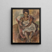 Julie la Martiniquaise - Jules Pascin — kehystetty taideteos seinällä