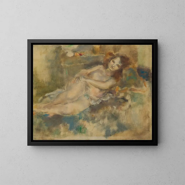 La Danseuse assoupie - Jules Pascin — kehystetty taideteos seinällä