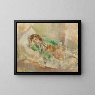 La Petite Actrice - Jules Pascin — kehystetty taideteos seinällä