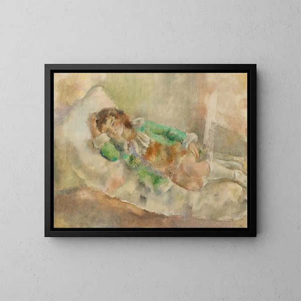 La Petite Actrice - Jules Pascin — kehystetty taideteos seinällä