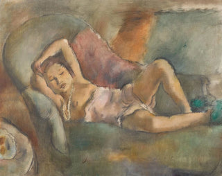 La fille endormie - Jules Pascin — näkymä teoksesta