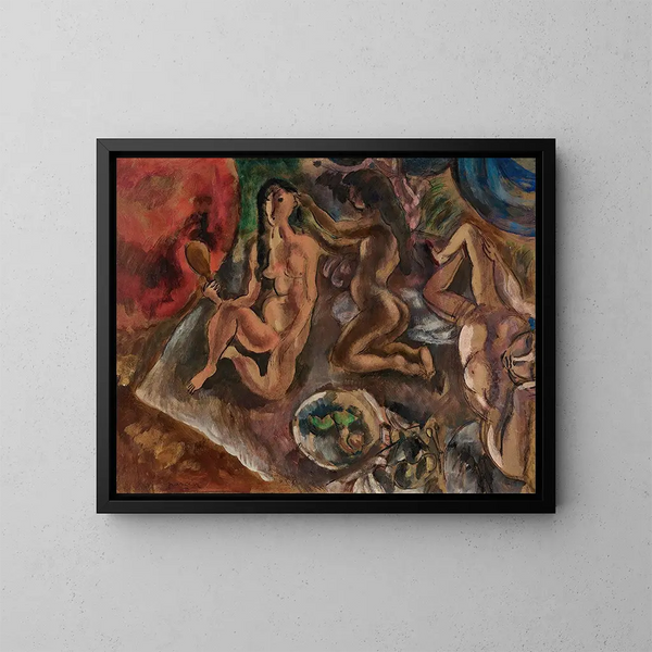 La toilette aux tropiques - Jules Pascin — kehystetty taideteos seinällä