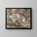 Le repos du modèle - Jules Pascin — kehystetty taideteos seinällä