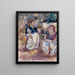 Les Tunisiennes - Jules Pascin — kehystetty taideteos seinällä