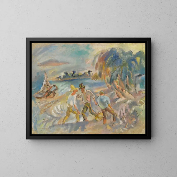 Les brigands - Jules Pascin — kehystetty taideteos seinällä