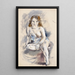 Nu - Jules Pascin — kehystetty taideteos seinällä