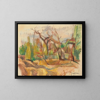 Maisema Kuubassa - Jules Pascin — kehystetty taideteos seinällä