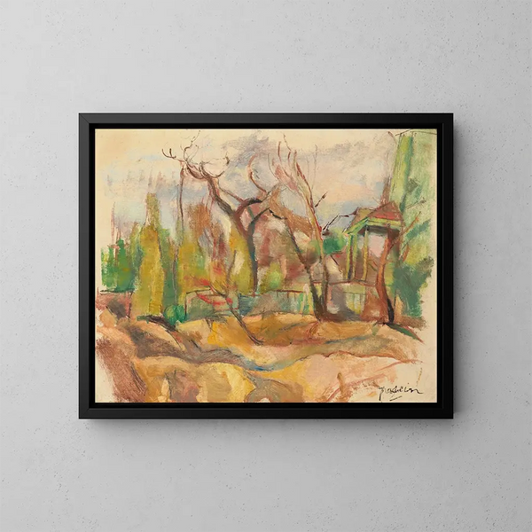Maisema Kuubassa - Jules Pascin — kehystetty taideteos seinällä