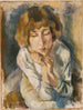 Portrait d'Hermine David - Jules Pascin — näkymä teoksesta