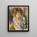Portrait d'Hermine David - Jules Pascin — kehystetty taideteos seinällä