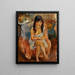 Seated Figure Jeune fille assise - Jules Pascin — kehystetty taideteos seinällä