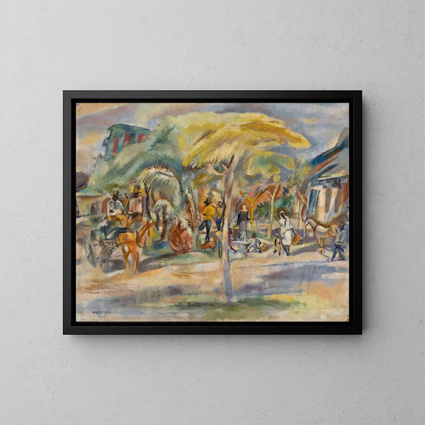 Etelän maisemasta - Jules Pascin — kehystetty taideteos seinällä