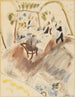 Kaksi miestä illallisella - Jules Pascin — näkymä teoksesta