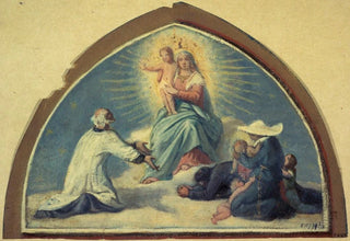 Jules Richomme - La Vierge prsentant lEnfant Jsus saint Vincent de Paul.webp