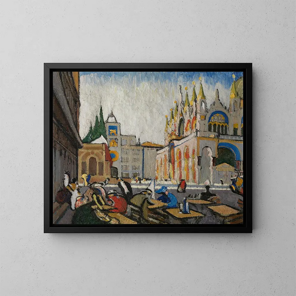 San Marco depuis la Piazetta - Jules Schmalzigaug — kehystetty taideteos seinällä
