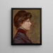 Portrait d'une jeune femme - Julia Graydon Sharpe — kehystetty taideteos seinällä