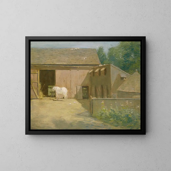Grange de Nouvelle-Angleterre - Julian Alden Weir — kehystetty taideteos seinällä