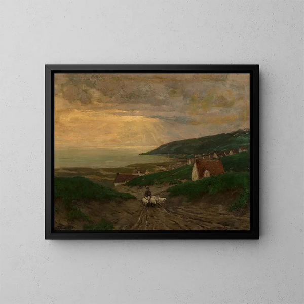 Aamuvarhainen - Julian Onderdonk — kehystetty taideteos seinällä
