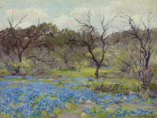 Varhainen kevät, Bluebonnets ja Mesquite - Julian Onderdonk — näkymä teoksesta