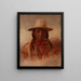 Sitting Bull - Julian Scott — kehystetty taideteos seinällä