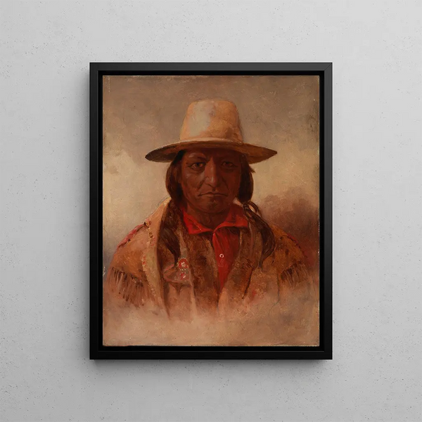 Sitting Bull - Julian Scott — kehystetty taideteos seinällä