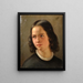 Autoportrait - Julie Wilhelmine Hagen-Schwarz — kehystetty taideteos seinällä