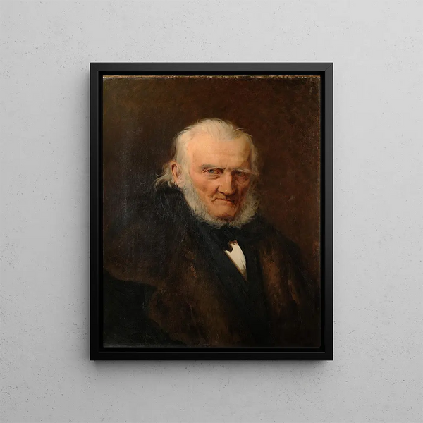 Portrait de l'artiste August Hagen - Julie Wilhelmine Hagen-Schwarz — kehystetty taideteos seinällä