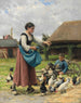 Dans la cour de la ferme - Julien Dupré — näkymä teoksesta