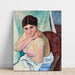 Maalauksen jäljennös Juliette istuu tuolissa - Suzanne Valadon