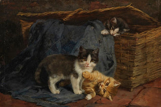 Julius Adam the younger - Drei Katzenkinder.webp