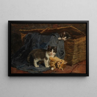 Julius Adam the younger - Drei Katzenkinder.webp
