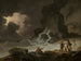 Une tempête derrière l'île de Wight - Julius Caesar Ibbetson — näkymä teoksesta