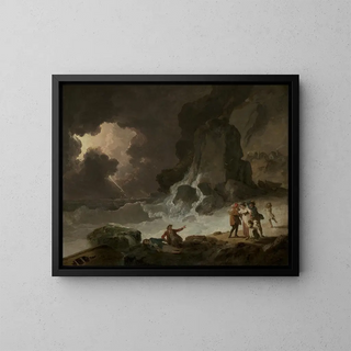 Julius Caesar Ibbetson - A Storm Behind the Isle of Wight.webp