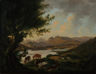 Lac Windermere - Julius Caesar Ibbetson — näkymä teoksesta