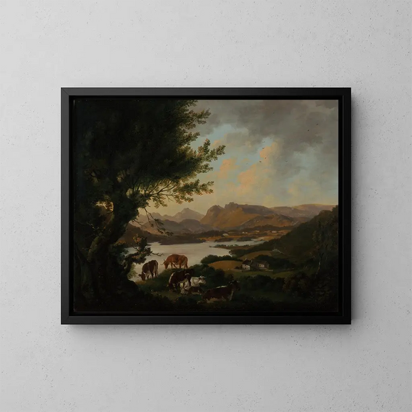Lac Windermere - Julius Caesar Ibbetson — kehystetty taideteos seinällä