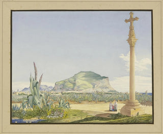 Julius Eugen Ruhl - Sizilianische Landschaft mit dem Monte Pellegrino.webp