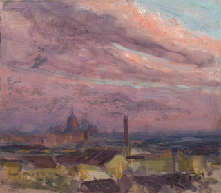 Ciel du soir sur Munich - Julius Exter — näkymä teoksesta
