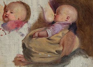 Julius Friedlnder - Studie af et barn der ammes.webp