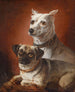 Deux chiens 02 - Julius Hamburger — näkymä teoksesta